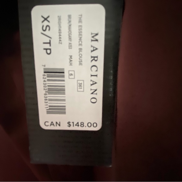 Marciano Chocolate Brown Button Down Shirt - Size XS - Picture 11 of 12